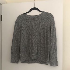 Zara Men White And Grey Sweater